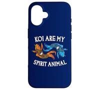 Custodia per iPhone 16 Koi Are My Spirit Animal Divertente Amante delle Koi