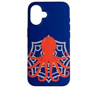 Custodia per iPhone 16 Kraken Sea Creature Subacquee Oceano Gigante Calamaro Polpo