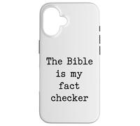 Custodia per iPhone 16 La Bibbia è il mio verificatore di fatto cristiano
