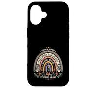Custodia per iPhone 16 La consapevolezza del Parkinson Boho Rainbow Combattiamo insieme