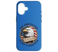 Custodia per iPhone 16 La costituzione non è una bandiera americana dell'aquila suggerimento