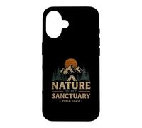 Custodia per iPhone 16 La natura è il mio santuario Salmo 23 2 3 Camping