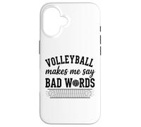 Custodia per iPhone 16 La pallavolo mi fa dire parole cattive Divertente Pallavolo Umorismo