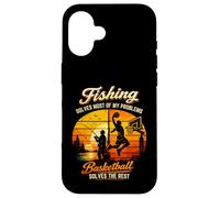 Custodia per iPhone 16 La pesca risolve la maggior parte dei miei problemi Basket Il resto Retro