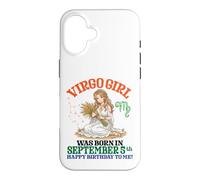 Custodia per iPhone 16 La ragazza della Vergine è nata il 5 settembre Buon compleanno a me