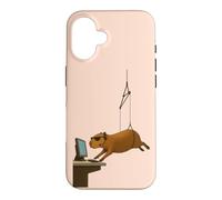 Custodia per iPhone 16 LA SPIA CAPYBARA PIÙ FREDDA IN RAGGIA