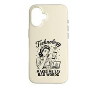 Custodia per iPhone 16 La tecnologia mi fa dire cattive parole divertenti umorismo tecnico
