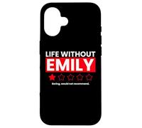 Custodia per iPhone 16 La vita senza Emily noiosa non consiglierebbe una recensione divertente