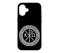 Custodia per iPhone 16 Labarum antico simbolo cristiano Rho Chi