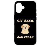 Custodia per iPhone 16 Labrador Carino Sit Back And Relax
