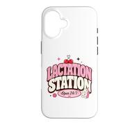 Custodia per iPhone 16 Lactation Station, Lactating Mothers Breastfeeding New Mom