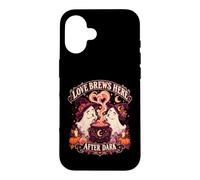 Custodia per iPhone 16 L'Amore Ribolle Dopo Mezzanotte Lesbiche Halloween