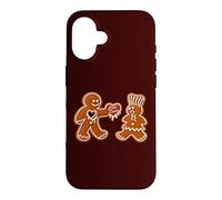 Custodia per iPhone 16 Last Xmas - Cuore di pan di zenzero