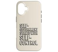 Custodia per iPhone 16 L'autogoverno inizia con l'autocontrollo