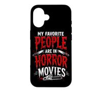 Custodia per iPhone 16 Le mie persone preferite sono nei film horror Halloween