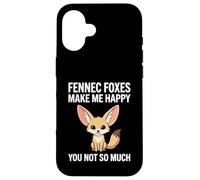 Custodia per iPhone 16 Le volpi di Fennec mi rendono felice non tanto