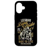 Custodia per iPhone 16 Leesburg Florida USA Moto Skull Rider Design