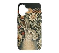 Custodia per iPhone 16 Lepre vittoriana William Morris Floral Art