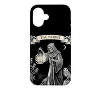Custodia per iPhone 16 L'eremita IX Tarocchi gotico occulto Halloween