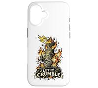 Custodia per iPhone 16 Let It Crumble Tarocchi Torre Lightning Art