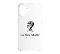 Custodia per iPhone 16 Let Them Eat Cake Marie Antionette Stampa Nera