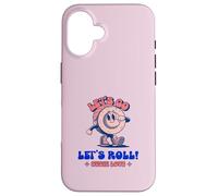 Custodia per iPhone 16 Let's Go Let's Roll Sushi Love (Grafica divertente)