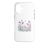 Custodia per iPhone 16 Libro di fiabe fantasy con unicorno e farfalla