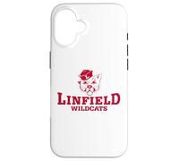 Custodia per iPhone 16 Linfield University Wildcats Mack Mascot Stacked