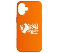 Custodia per iPhone 16 Lion Roar Animali Selvaggi Safari Natura Appassionato