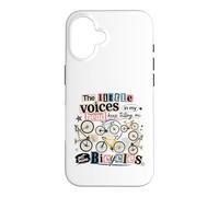 Custodia per iPhone 16 Little Voices Get More Biciclette Ciclismo Amante