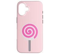 Custodia per iPhone 16 Lollipop Sucker Lollypop costume rosa per Candy Lover