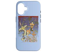 Custodia per iPhone 16 Looney Tunes Bugs and Daffy The Only Come At Night