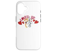 Custodia per iPhone 16 Looney Tunes Bugs and Lola Loved Up Valentine's Day