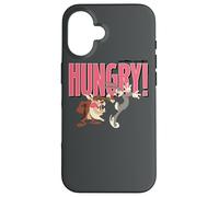 Custodia per iPhone 16 Looney Tunes Bugs and Taz Hungry