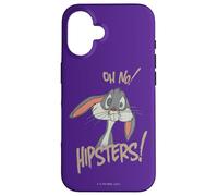 Custodia per iPhone 16 Looney Tunes Bugs Bunny Oh No Hipsters