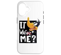 Custodia per iPhone 16 Looney Tunes Daffy Duck It Was Me
