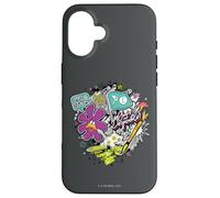 Custodia per iPhone 16 Looney Tunes Daffy Duck The Flower