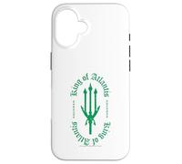 Custodia per iPhone 16 Lords of Atlantis Aquaman Tridente Circle Emblema