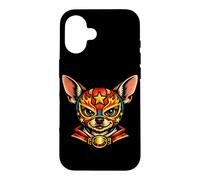 Custodia per iPhone 16 Lottatore Di Lucha Libre - Chihuahua Carino Che Pratica Il