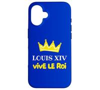 Custodia per iPhone 16 Louis XIV Vive le Roi de France Couronne Histoire Versailles