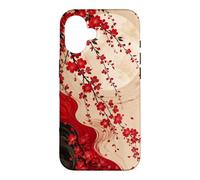 Custodia per iPhone 16 Luna Dietro I Fiori Di Ciliegio Cascata
