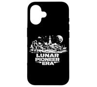 Custodia per iPhone 16 Lunar Pioneer Primo insediamento lunare Frontiera dello spazio umano