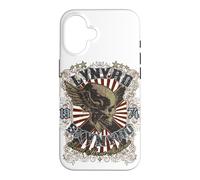 Custodia per iPhone 16 Lynyrd Skynyrd Sweet Home Alabama Biker 1974 Skull Vintage