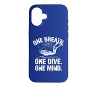 Custodia per iPhone 16 Maglia apnea: One Breath - One Dive, One Mind. Apnea