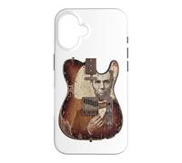 Custodia per iPhone 16 Maglietta Con Chitarra Abraham Lincoln Abe Lincoln Suona La