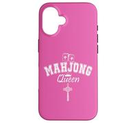 Custodia per iPhone 16 Mahjong Queen of Tiles Mahjong Queen Crown It's Mahjong Time