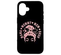 Custodia per iPhone 16 Mama Mommy Mom Bruh Funny Trendy Mom Life Design