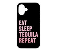 Custodia per iPhone 16 Mangia, dormi, tequila, ripeti la divertente festa della
