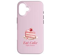 Custodia per iPhone 16 Mangia i demoni di combattimento della torta (Dichiarazione divertente e strana strana)