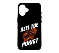Custodia per iPhone 16 Manual Transmission Heel Toe Purist Three Pedals Gearbox